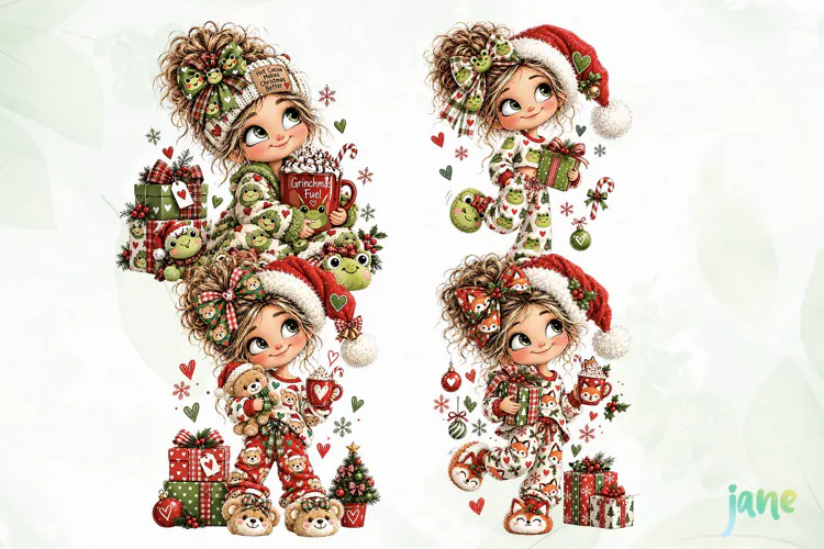 Christmas Girl Clipart