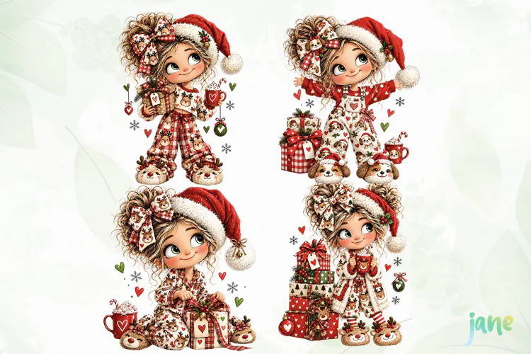 Christmas Girl Clipart