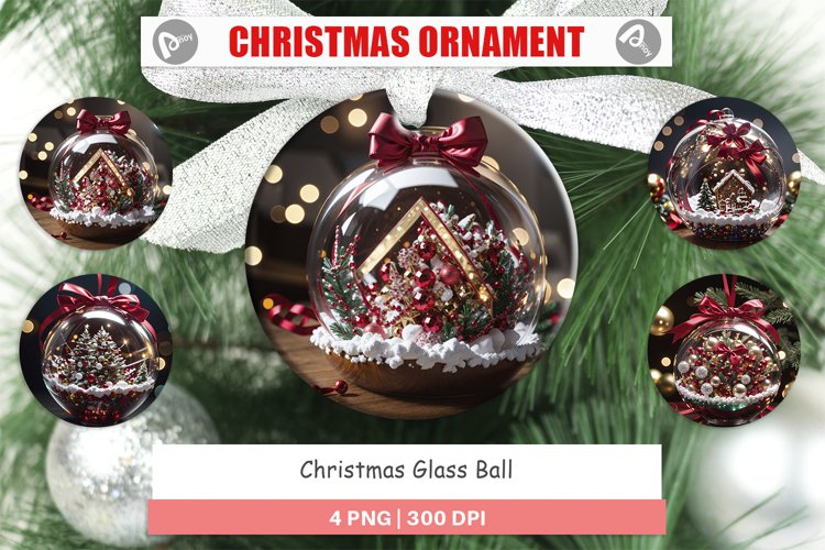 Christmas Ball Ornament Clipart Image 12