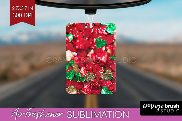 Glitter Christmas Air Freshener PNG - Faux Seqiun PNG