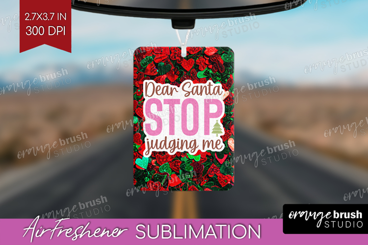 Funny Christmas Quote Air Freshener PNG - Xmas Glitter PNG