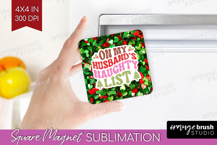 Funny Christmas Quote Magnet Sublimation - Xmas Glitter PNG