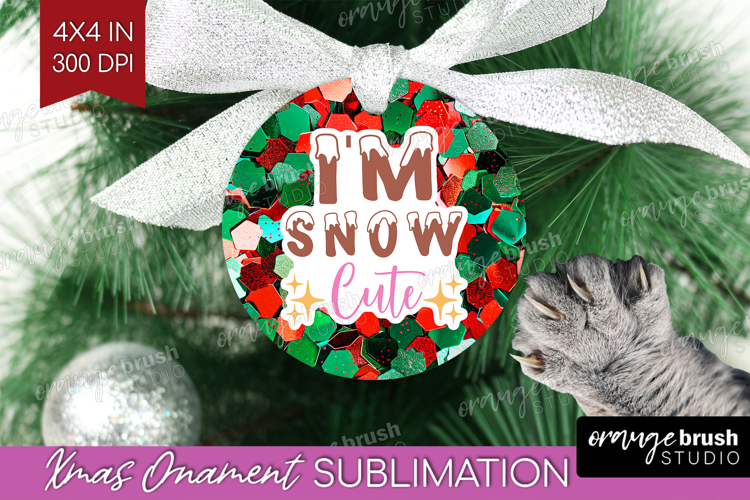 Funny Christmas Quote Ornament PNG - Xmas Glitter PNG