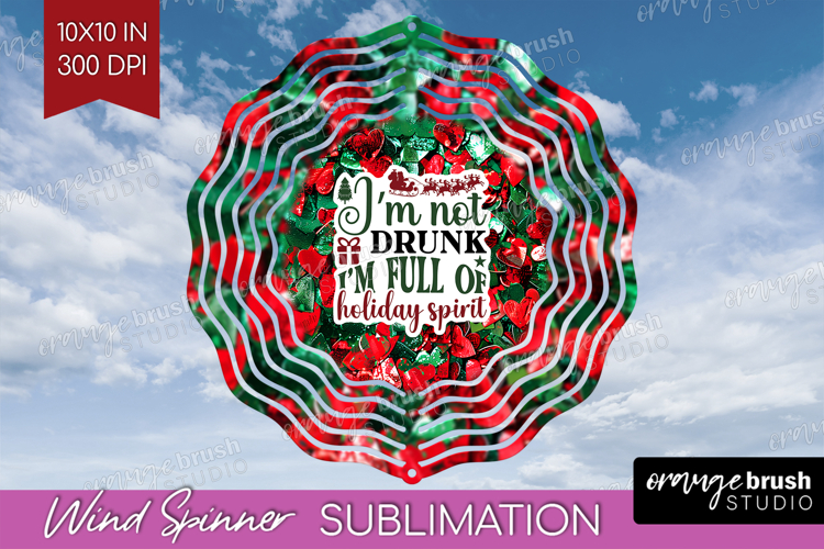 Funny Christmas Quote Wind Spinner Sublimation PNG - Xmas