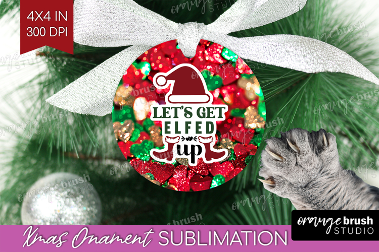 Funny Christmas Quote Ornament PNG - Xmas Glitter PNG