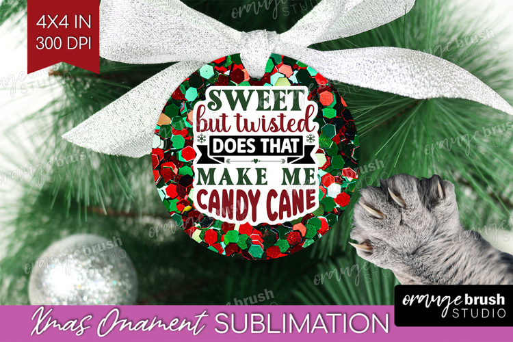Funny Christmas Quote Ornament PNG - Xmas Glitter PNG