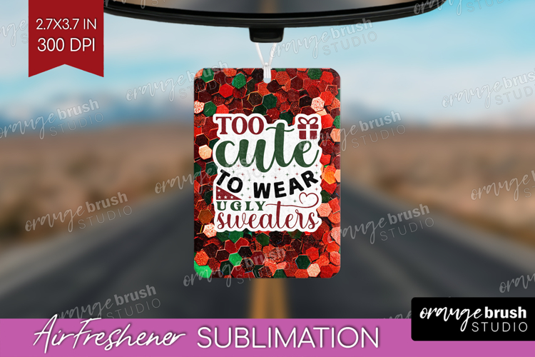 Funny Christmas Quote Air Freshener PNG - Xmas Glitter PNG