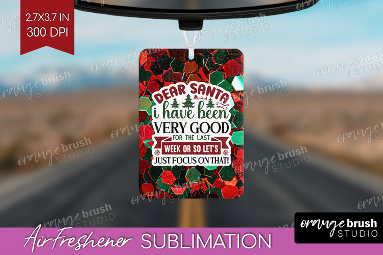 Funny Christmas Quote Air Freshener PNG - Xmas Glitter PNG