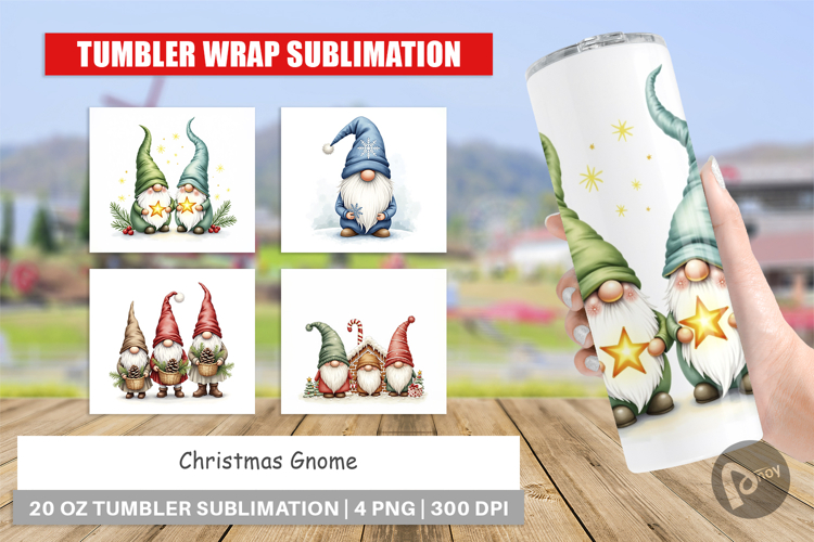 Christmas Gnome Tumbler