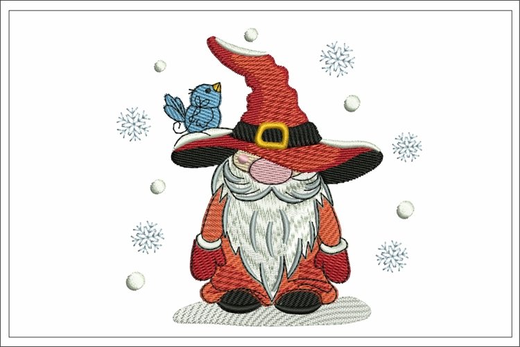 Christmas Gnome Embroidery File
