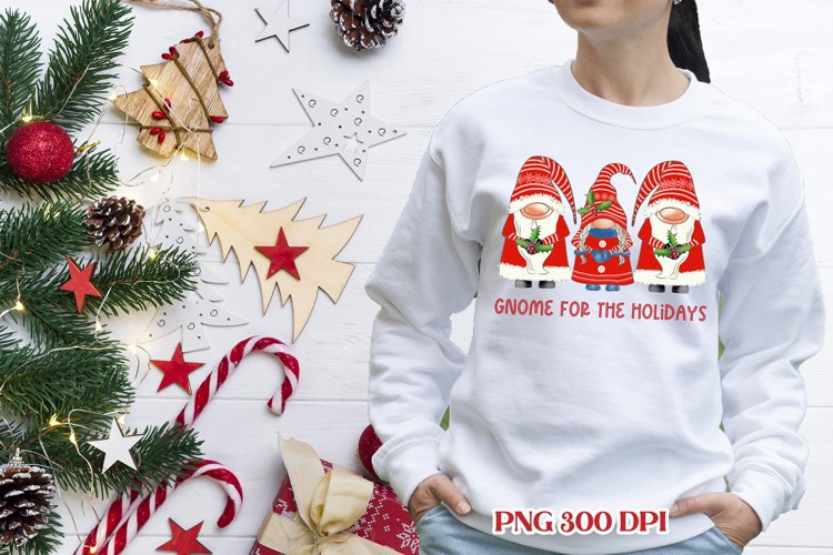 Christmas gnome sublimation | Christmas gnome PNG example image 1