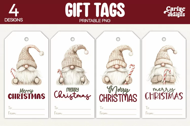 Christmas Gift Tags, Merry Christmas Printable Tags