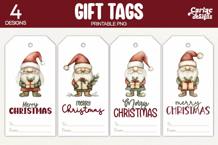 Christmas Gift Tags, Merry Christmas Printable Tags