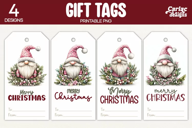 Christmas Gift Tags, Merry Christmas Printable Tags