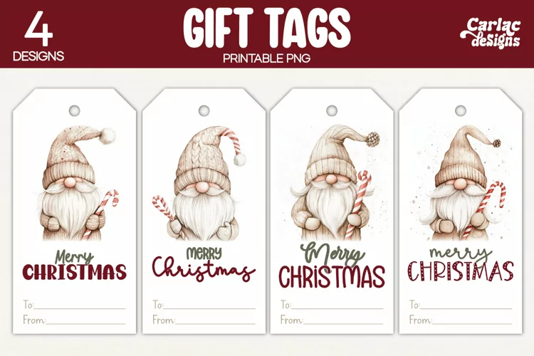 Christmas Gift Tags, Merry Christmas Printable Tags
