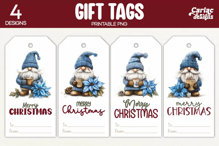 Christmas Gift Tags, Merry Christmas Printable Tags