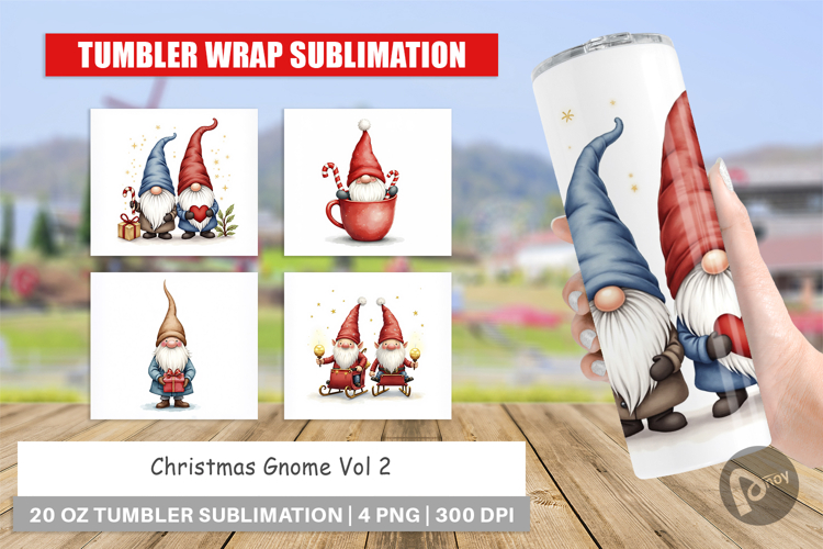 Christmas Gnome Tumbler