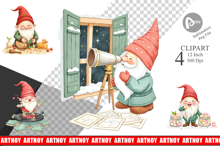 Christmas Watercolor Png Image 17
