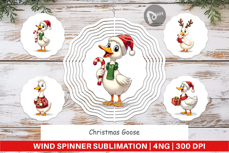 Christmas Goose Wind Spinner example image 1