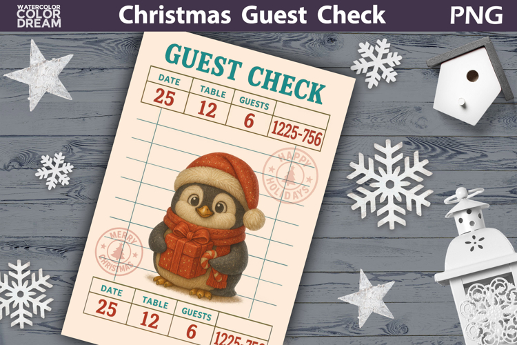 Christmas Penguin Clipart Image 4