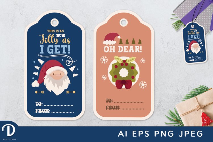 Christmas Tag Clipart Image 9