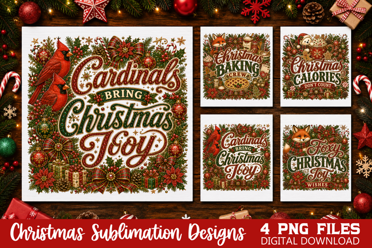 Christmas Holiday PNG, Christmas Sublimation