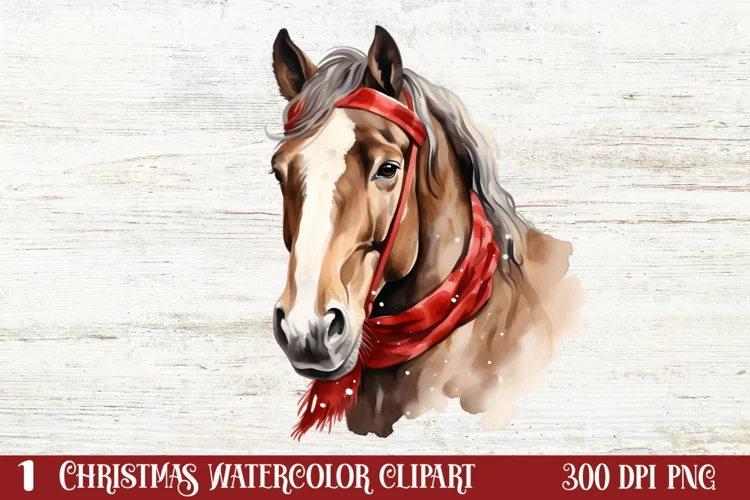 Christmas Horses Clipart, Christmas Horses Clipart
