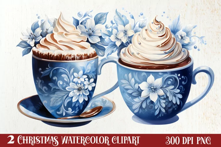 Christmas Hot Cocoa Sublimation Clipart, Christmas PNG