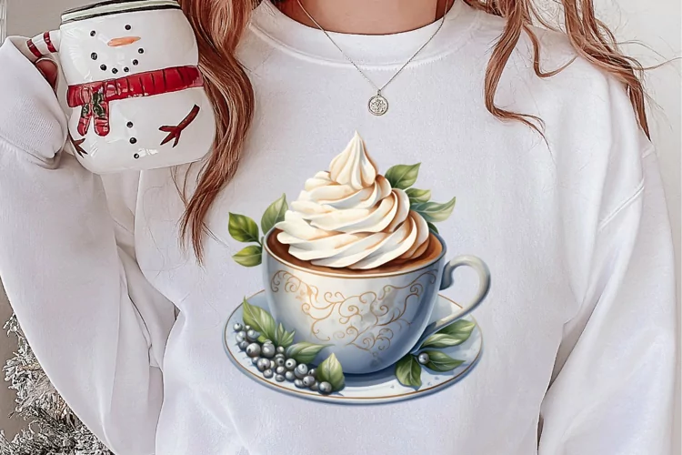 Christmas Hot Cocoa Sublimation Clipart, Christmas PNG