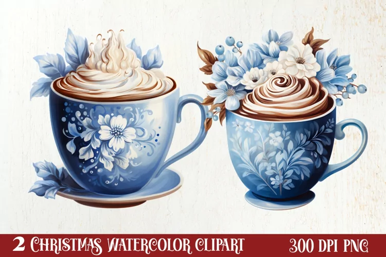 Christmas Hot Cocoa Sublimation Clipart, Christmas PNG