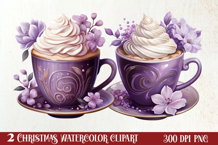 Christmas Hot Cocoa Sublimation Clipart, Christmas PNG