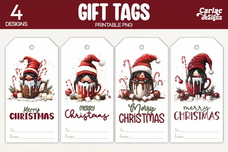 Christmas Gift Tags, Merry Christmas Printable Tags