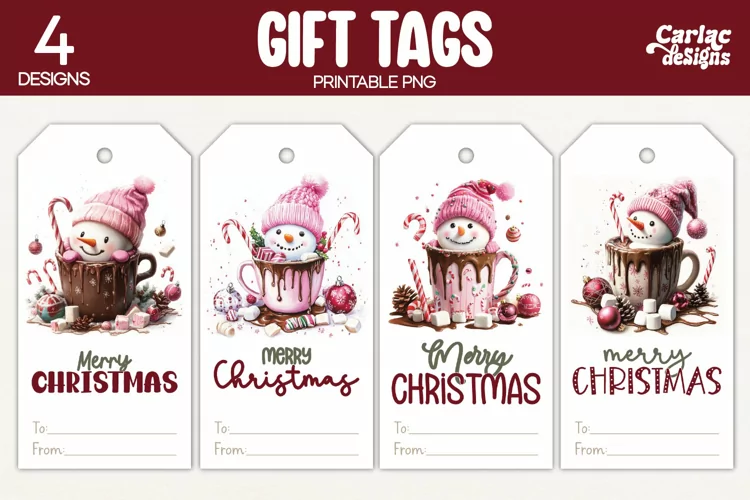 Christmas Gift Tags, Merry Christmas Printable Tags
