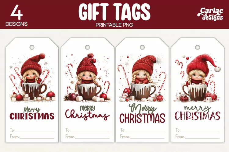 Christmas Gift Tags, Merry Christmas Printable Tags