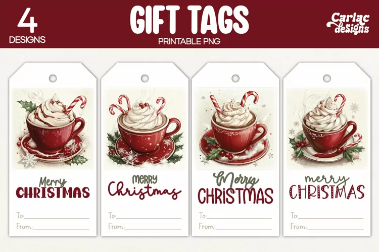 Christmas Gift Tags, Merry Christmas Printable Tags