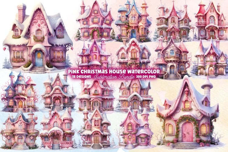 Christmas House Clipart Image 10