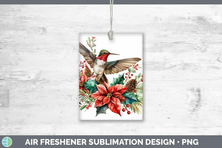 Christmas Hummingbird Air Freshener Sublimation Car Freshene