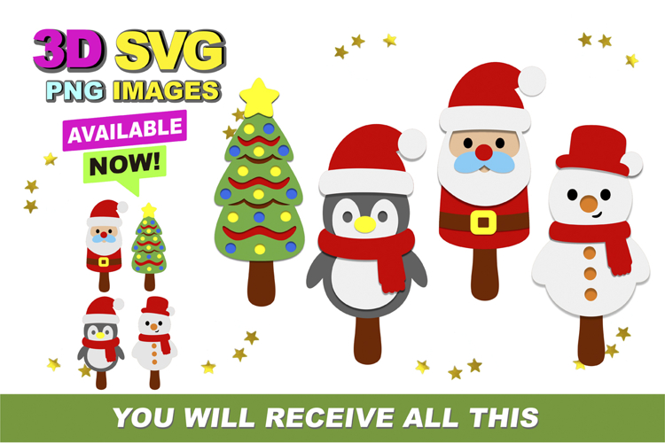 3D Christmas SVG Image 10