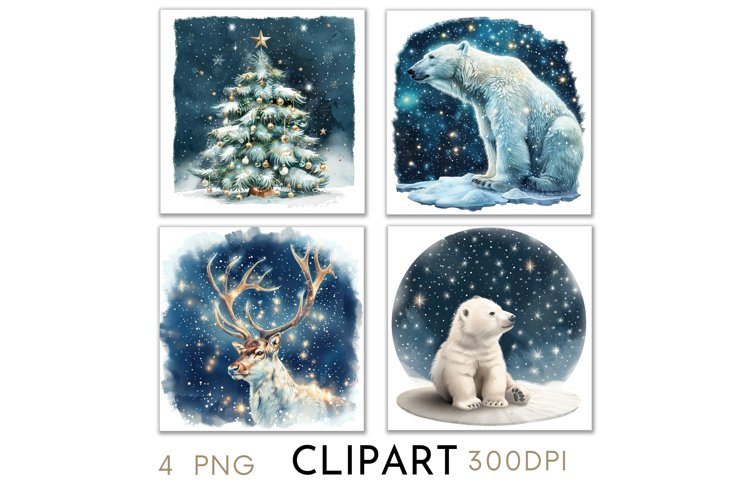 Christmas Illustrations Watercolor PNG