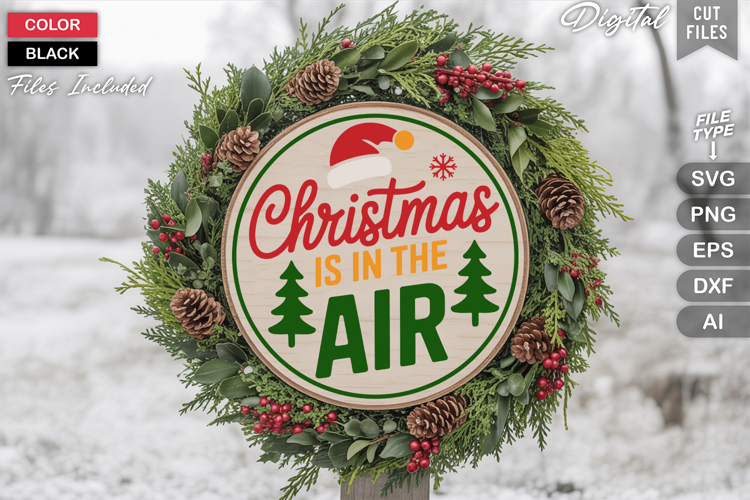 Round Christmas Ornament Svg Image 20