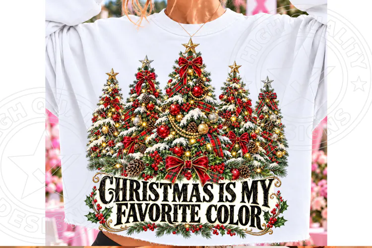 Christmas Is My Favorite Color PNG