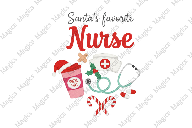 Christmas Jolly Nurse Life PNG