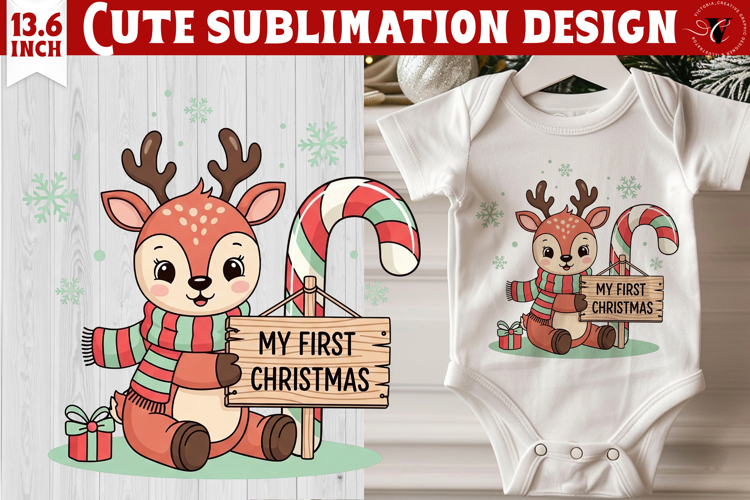 Cute Reindeer Clipart Image 15