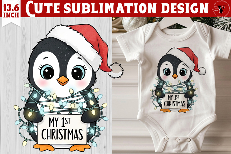 Christmas Penguin Clipart Image 4