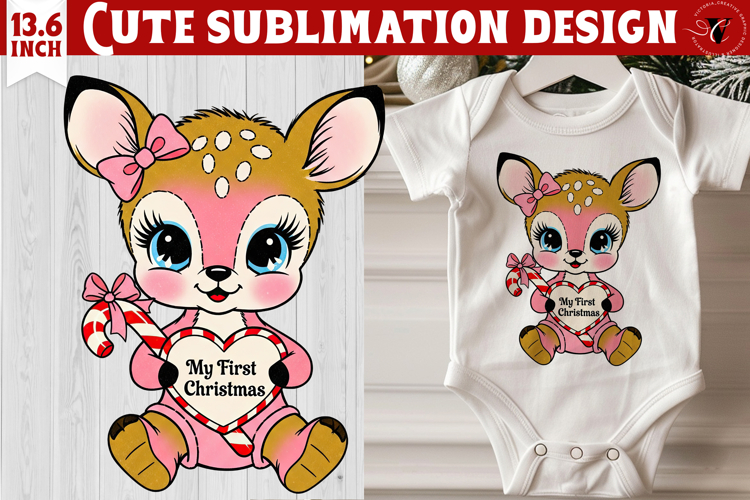 Cute Reindeer Clipart Image 13