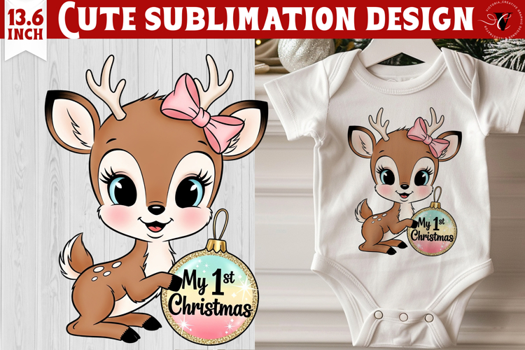 Cute Reindeer Clipart Image 14