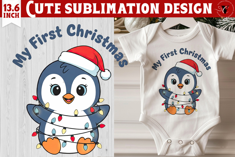 Christmas Penguin Clipart Image 7
