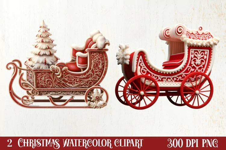 Christmas Knitting Clipart Sublimation, Christmas Clipart