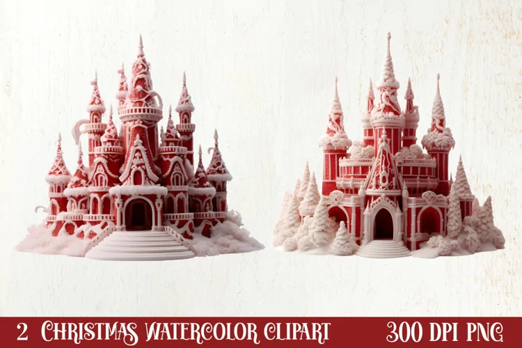 Christmas Knitting Clipart Sublimation, Christmas Clipart