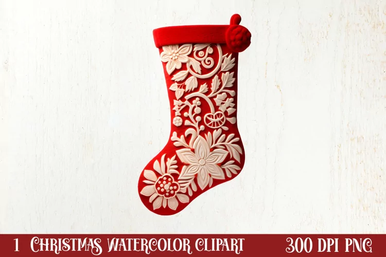 Christmas Knitting Clipart Sublimation, Christmas Clipart